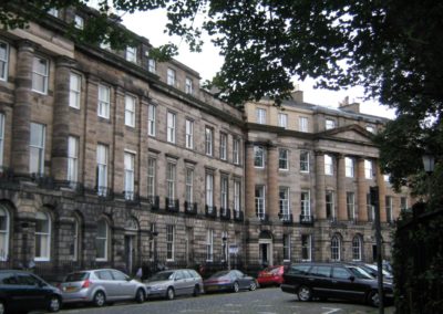 The street where I set my fictional Emerson Institute of Parapsychology in Edinburgh