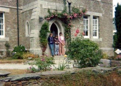 My sister myself and a friend at the Manor 1976